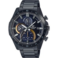 Casio Edifice นาฬิกาข้อมือผู้ชาย โครโนกราฟ เรซซิ่งสไตล์ สายสแตนเลส รมดำ รุ่น EFR-571DC ของแท้ ประกัน