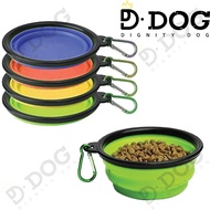 【 DIGNITY DOG 】 Pet Bowl Dog portable Foldable Easy to Take a walk with Pets Feed bucket Light weigh