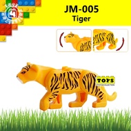 JM005 Zoo Animals Tiger Minifigures Block Compatible Building Blocks