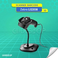 Zebra Symbol LI2208 USB 1-Dimensional Barcode Scanner Plus Stand