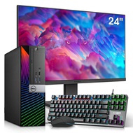 Dell Gaming PC Desktop Computers with 24 Inch Koorui Monitor Bundle, GT 1030 2GB GDDR5, Intel Core i