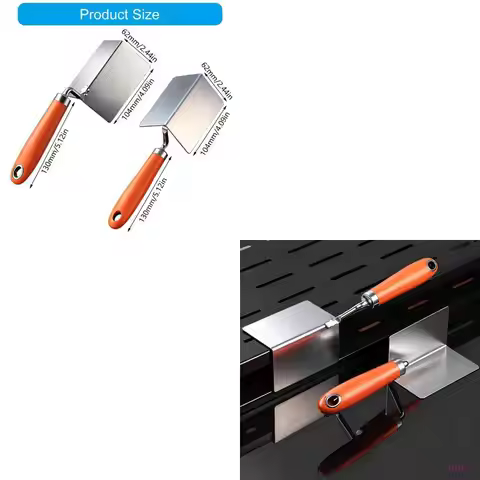K1KA 90°Angle Corner Trowel Steel Concrete Finishing Tool Accurate Design for Smooth Corners Comfort