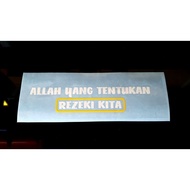 REZEKI ALLAH TENTUKAN,STICKER LORI,STICKER CERMIN,STICKER TAMPAL LUAR STICKER KERETA STICKER VAN