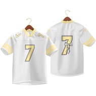 T-shirt "Football Ballet"【Custom Name & Number】jersey Coquette Ribbon Short Sleeve Yellow Bow Jersey