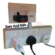 SIEMENS Heavy Duty 2 Gang 3 Gang Extention Socket Wall Socket Adaport Extention plug