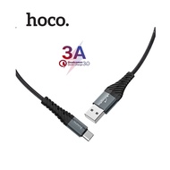 Cáp sạc nhanh 3A Hoco X38 Type-C truyền dữ liệu nhanh chóng cho Android dài 25CM ( Đen )