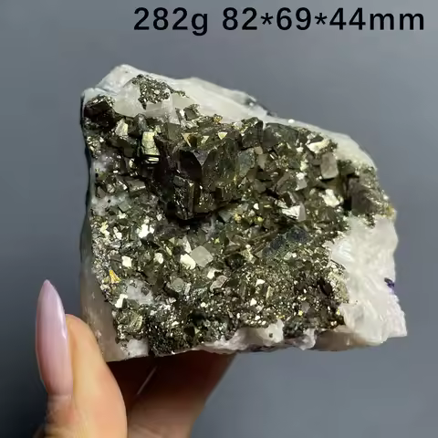 Natural Raw Pyrite Crystal Healing Stone for Home Decor Collection Teaching Gift - Raw Crystal Heali