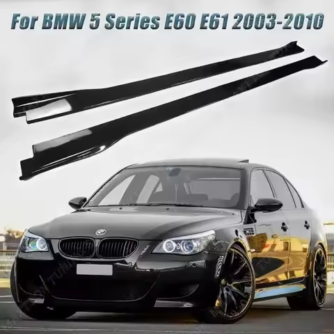 Car Side Skirts Extension Rocker Plate Lip kits for BMW 5 Series E60 E61 525i 530i 530d 535d 540i 55