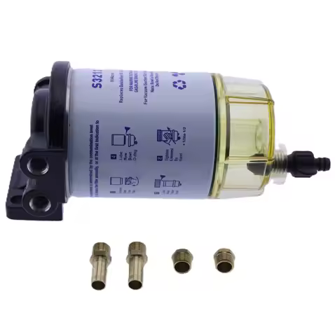 3/8" S3213 NPT Fuel Filter Water Separator Assembly Outboard 35604941 35-809097 For Yamaha Mercury O