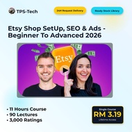 [COURSE] Udemy - Etsy Shop SetUp, SEO & Ads - Beginner To Advanced 2021
