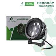 36W LED Column Light - GSRC36 - GS Lighting, yellow light, high beam, spot Lighting. 2 years