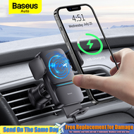 Baseus 15W Car Mount แท่นชาร์จไร้สายในรถยนต์ ที่ยึดโทรศัพท์แบบเสียบช่องแอร์รองรับเครื่องชาร์จโทรศัพท