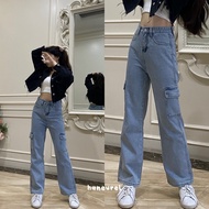 KARAMEL JEANS – Women's Highwaist Jeans Cargo Pants XS - XXL