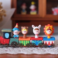 【棉花星球】復古玩具系列-馬戲團小火車