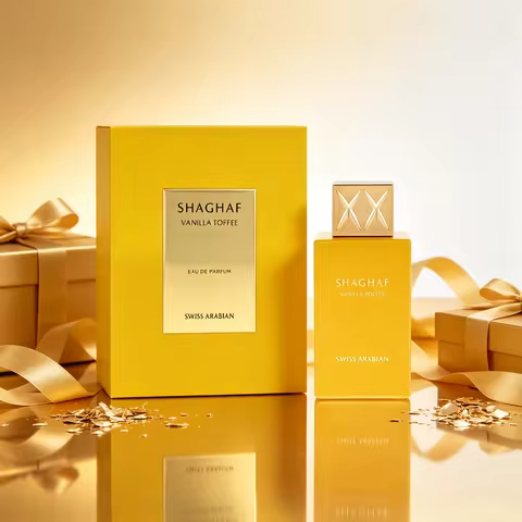 Swiss Arabian Shaghaf Vanilla Toffee Eau de Parfum Spray for Unisex – Warm Vanilla, Sweet Toffee & A