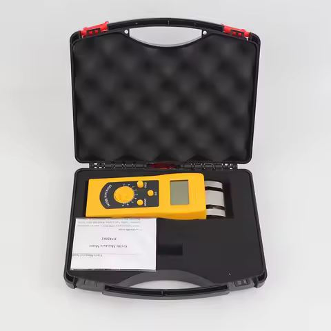 DM200T Digital Textile Moisture Meter Raw Material Leather Cloth Yarn Cheese Towel Moisture Analyzer