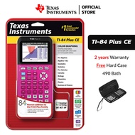 Texas Instruments TI-84 plus CE Graphing Calculator เครื่องคิดเลขกราฟิค  (Pink)/ Opentech Co.Ltd. Sole Distributors Texas Instruments Calculator (Thailand) [Free Hard Case]