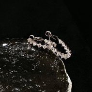 Sstyle Acc Diamond classic circle design korean style s925silver hypoallergenic eaarings