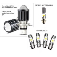 PUTIH * H4 & H6 Halogen led lights MATIC DUCK motorbike led lights white and H6 led lights white and