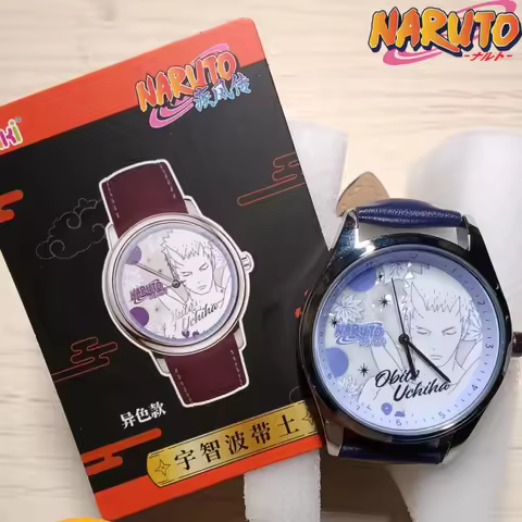 New in Stock EAKI Naruto Shippuden Blind Box Anime Merchandise Sasuke Uchiha Itachi Watch Wristwatch