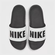 Nike WMNS OFFCOURT SLIDE 女休閒拖鞋-白黑-BQ4632011 US5 白色