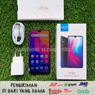 Handphone vivo y91 2/16gb second seken bekas murah