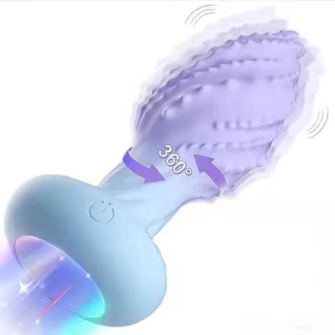 Powerful Anal Plug Women Vibrator Rotate LED Butt Plug Remote Control G-Spot Vagina Stimulator Prost