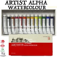 ALPHA ARTIST WATERCOLOUR 13 COLOUR / 24 COLOUR / 30 COLOUR 7.5ML / ALPHA WATERCOLOUR 30 COLOUR (READ