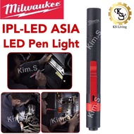 Kim.S Milwaukee IPL-LED ASIA Alkaline Pen Light 100Lumens Trueview Hight Lamp Lambu LED Pencil Red M