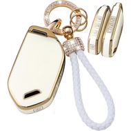 Key Fob Cover with Bling Keychain 7 Buttons Fit for Kia Telluride EV9 Picanto GT Line Sorento Sporta