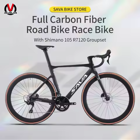 SAVA R08-7120S Full Carbon Fiber Road Bike 700c Adult Road Bike with SHIMAN0 105 7120 Kit CE+UCI App