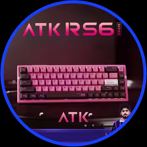 ATK RS6 Magnetic Switch Keyboard Wired Customized Mechanical Keyboard Rt0.005mm Ttc Gateron Jade Pro