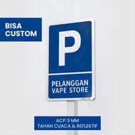 Custom Customer Parking Signs – Weatherproof Parking Area Signs, Can Be Logo & Writing