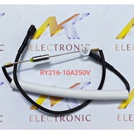 Rice cooker thermal fuse RY216 10A 250V 216oC (pre-soldered with screw wire)