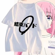 後藤一里 同款短袖 T恤 波奇醬 孤獨搖滾周邊 cos 二次元打底上衣服 童裝 oversize tee shirt 日系二次元卡通印花T恤  生日禮物 gift T-shirt gift cloth
