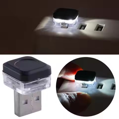 Mini USB LED Car Light Auto Interior Atmosphere Light Decorative Smart USB Light Car LED Colorful At