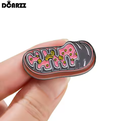 DCARZZ Biology Bacteria Enamel Brooch Pin Science Lab Theme Lapel Badge Jewelry for Biologist Labora