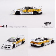 Time Micro 1/64 Nissan Silvia S15 LBWK Liberty Walk 23 Formula Drift No Figure