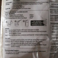 Gelato Ice Cream Powder Serbuk Tepung Aiskrim