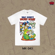 Power 7 Shop "Mickey and Friends" Cartoon T-Shirt Authentic DISNEY License (MK-343) T Shirt Men T Sh
