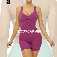 BODYCARVER ABIT SEXY Aerial Yoga Jumpsuit Women Padded Sports Pilate Bodysuit Hollow-Out One-Piece L