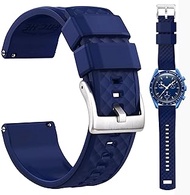 Quick Release Silicone Moonswatch Band for Men Omega x Swatch Strap compatible with Speedmaster/ Seamaster/ Railmaster/ Mission to the Moon/ Mercury/ Sun/ Mars/ Earth/ Jupiter/ Neptune,