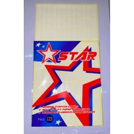 STAR PRICE STICKER LABEL NO.123