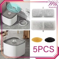 5pcs/Set Pet Water Fountain Filter Refill Filter Water Fountain Cat Dog Cat Drinking Water Filter