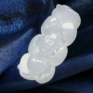 冰種翡翠牡丹花 | 天然緬甸玉翡翠A貨 | 送禮