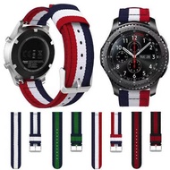 Stripe Nylon Strap For Samsung Galaxy 3 Smart Watch Sport Bracelet 22mm 20mm 41mm 45mm Gear S2 S3/Galaxy 42mm 46mm
