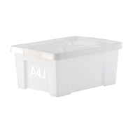 ดีเคดับบลิว DKW(Official) กล่องพลาสติกอเนกประสงค์ (ฝาล็อค) ขนาด ขาวขุ่น A4J 12.8L