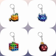 6CM game Blox Fruits Acrylic Keychain Model Cosplay Characters Ornament Accessories Goods Collection