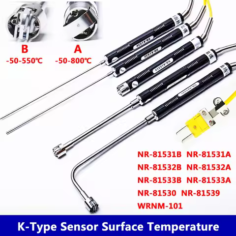 Handheld Temperature Sensor Type K Surface Thermocouple -50~500°C NR-81530 NR-81539 NR-81531 NR-8153