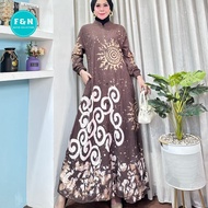 gamis twill ori pekalongan malaman